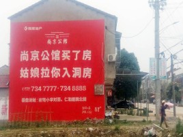寻乌墙体广告在乡镇、农村市场的媒体优势